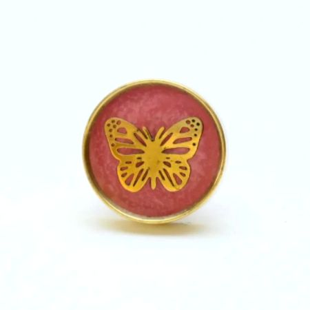 Kids Handmade Brass Butterfly Knob